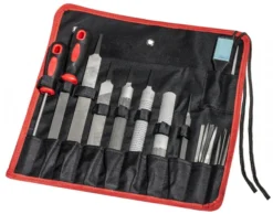 Feilen- und Raspelsatz in Rolltasche, 23tlg.