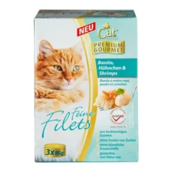 Feine Filets, Bonito, Hühnchen & Shrimps, 3 x 85 gr. - 6er Set