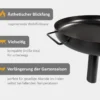 Feuerschale 60 cm Durchmesser, Feuerstelle für Garten, Terrasse oder Balkon