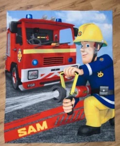 Feuerwehrmann Sam Fleecedecke Größe 130x160 cm