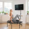 Fitness Trampolin klappbar Ø102 cm Mini Trampoline mit Haltegriff
