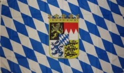 Flagge Bayern Wappen 90 x 150 cm
