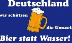Flagge BIER STATT WASSER 90 x 150 cm mit 2 Messingösen