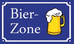 Flagge BIERZONE 90 x 150 cm mit 2 Messingösen