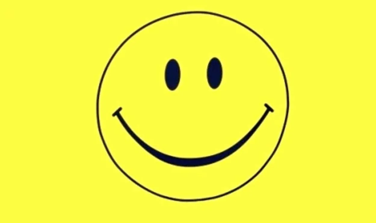 Flagge SMILEY gelb 90 x 150 cm mit 2 Messingösen