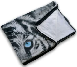 Flanell Wohndecke Tiger