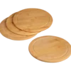 Fleischteller mit Saftrille, 4er Set