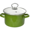 Fleischtopf mit Glasdeckel "Green Star" - Ø ca. 20 cm