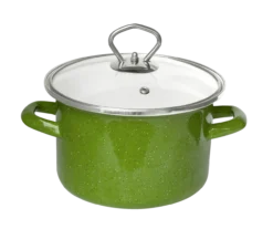 Fleischtopf mit Glasdeckel "Green Star" - Ø ca. 20 cm