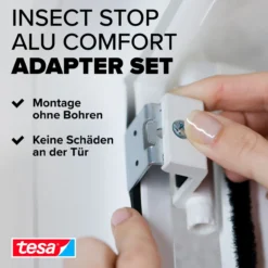 Fliegengitter Adapter-Set für ALU-Türen, weiß
