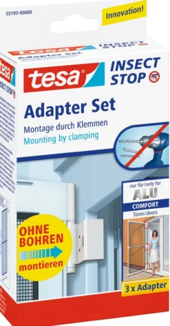 Fliegengitter Adapter-Set für ALU-Türen, weiß