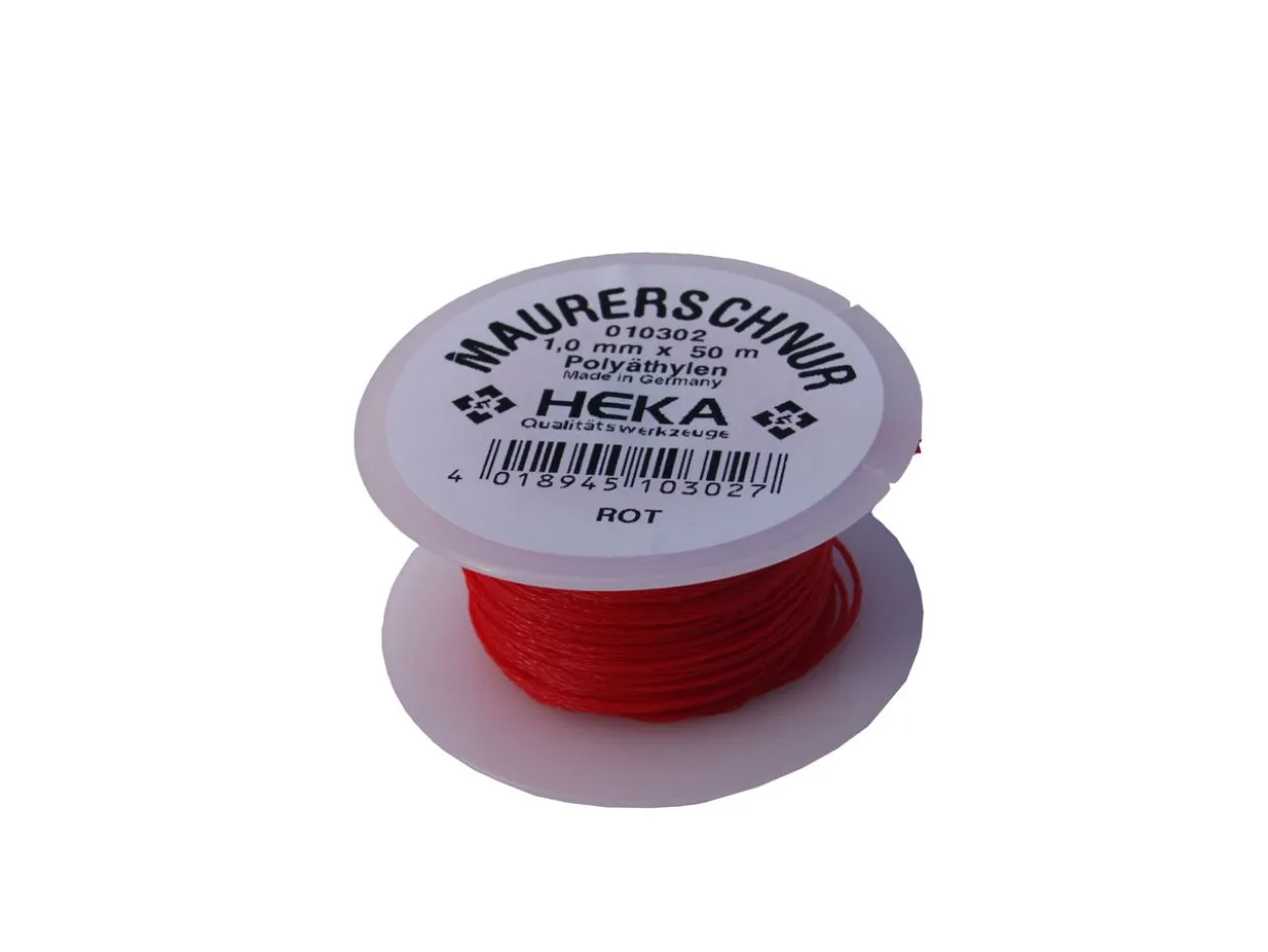 Fliesenlegerschnur (P) 1.7 x 50 m rot
