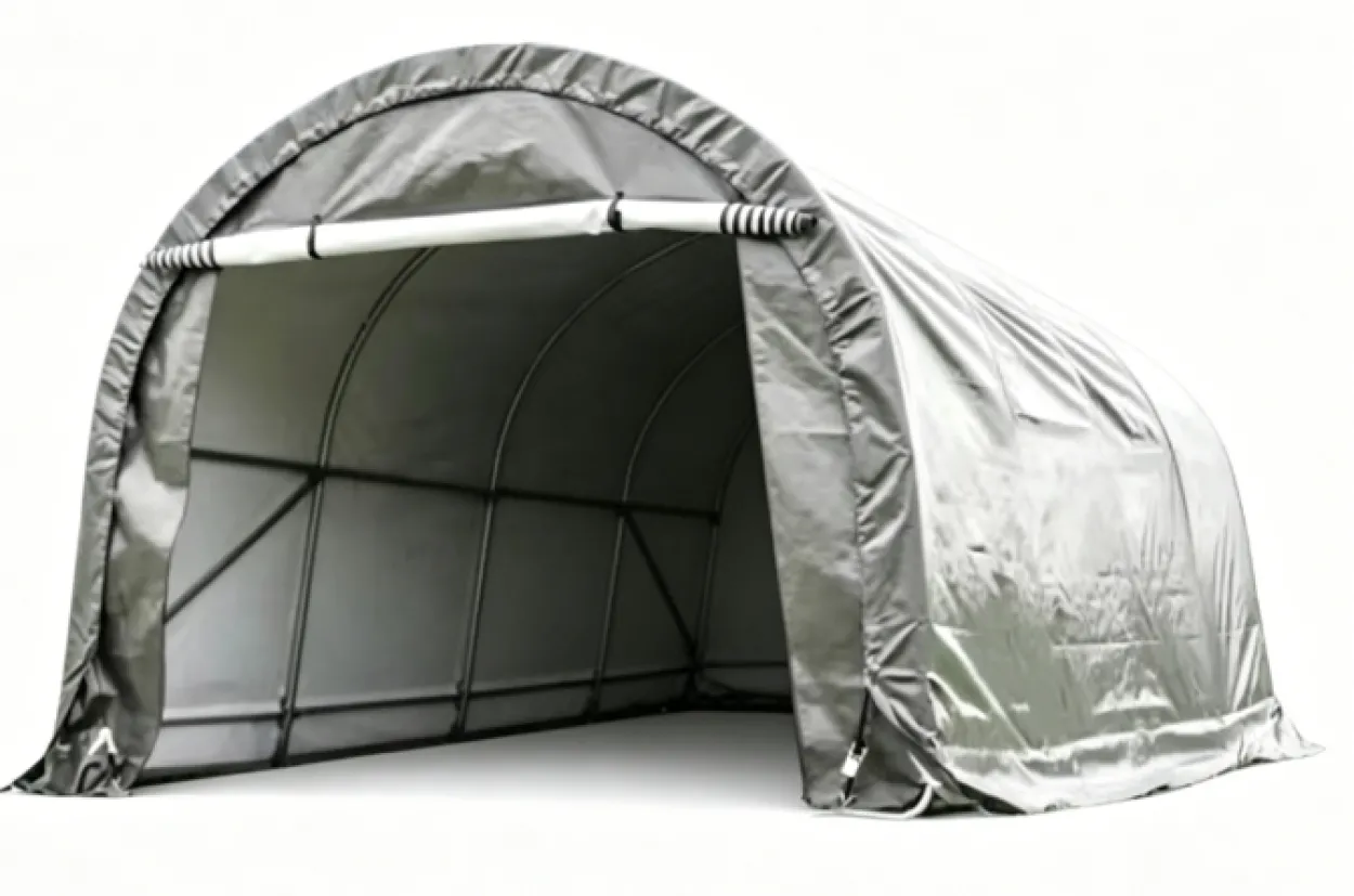 Folien Autogarage, ca. 360 x 610 x 240 cm - Grau