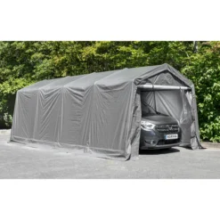 Folien Autogarage, ca. 305 x 610 x 240 cm - Grau