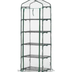 Foliengewächshaus Mini-Gewächshaus mit 5 Regale Transparent