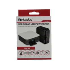 Fontastic 2-in-1 Solar LED Leuchte & Powerbank schwarz