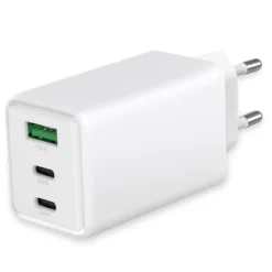 Fontastic Netzteil GAN 65W, 2 x Typ-C + USB-A Weiss