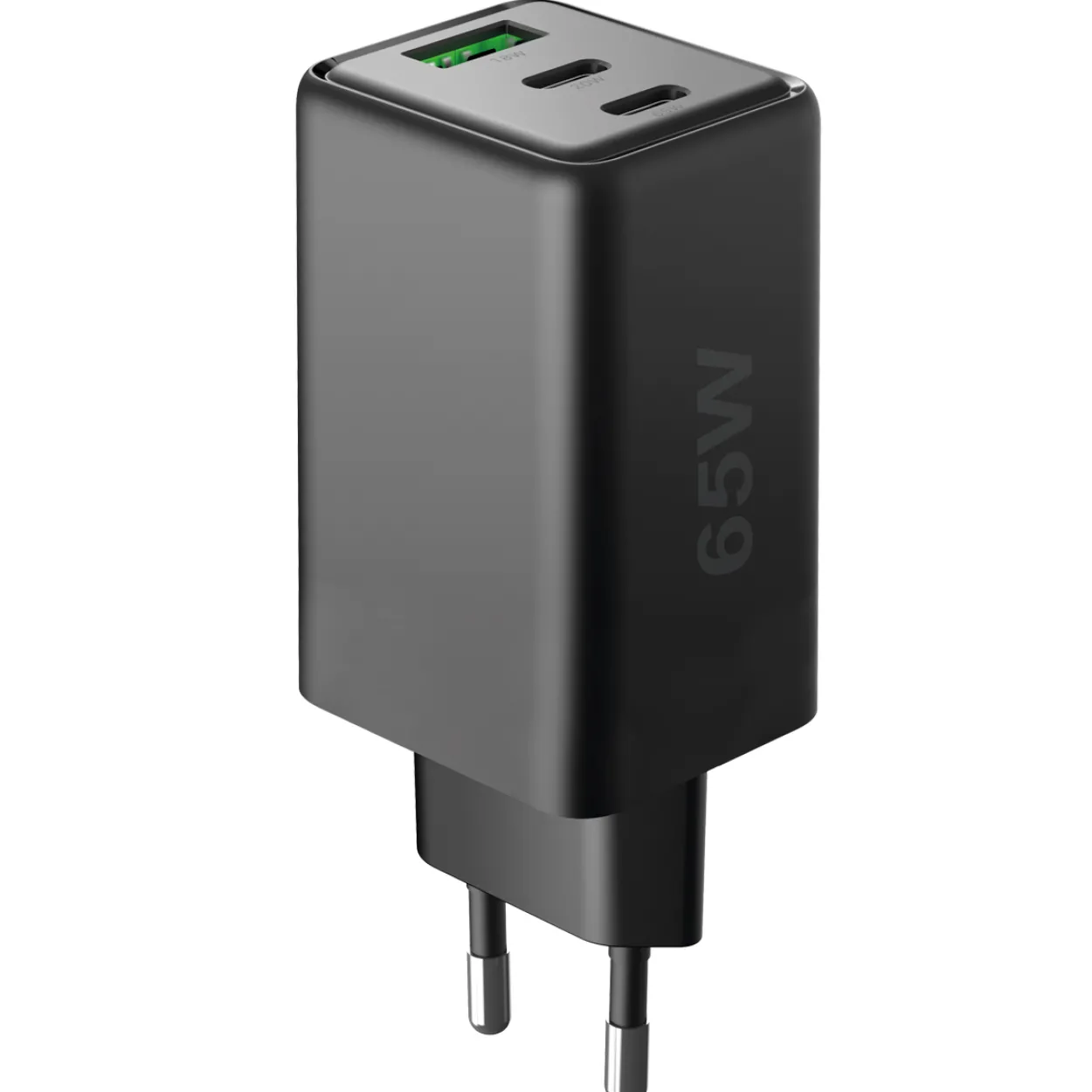 Fontastic Netzteil GAN 65W, 2 x Typ-C + USB-A Schwarz