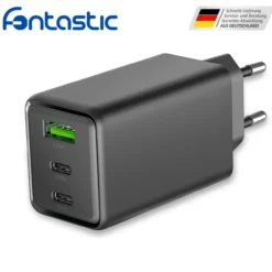 Fontastic Netzteil GAN 65W, 2 x Typ-C + USB-A Schwarz