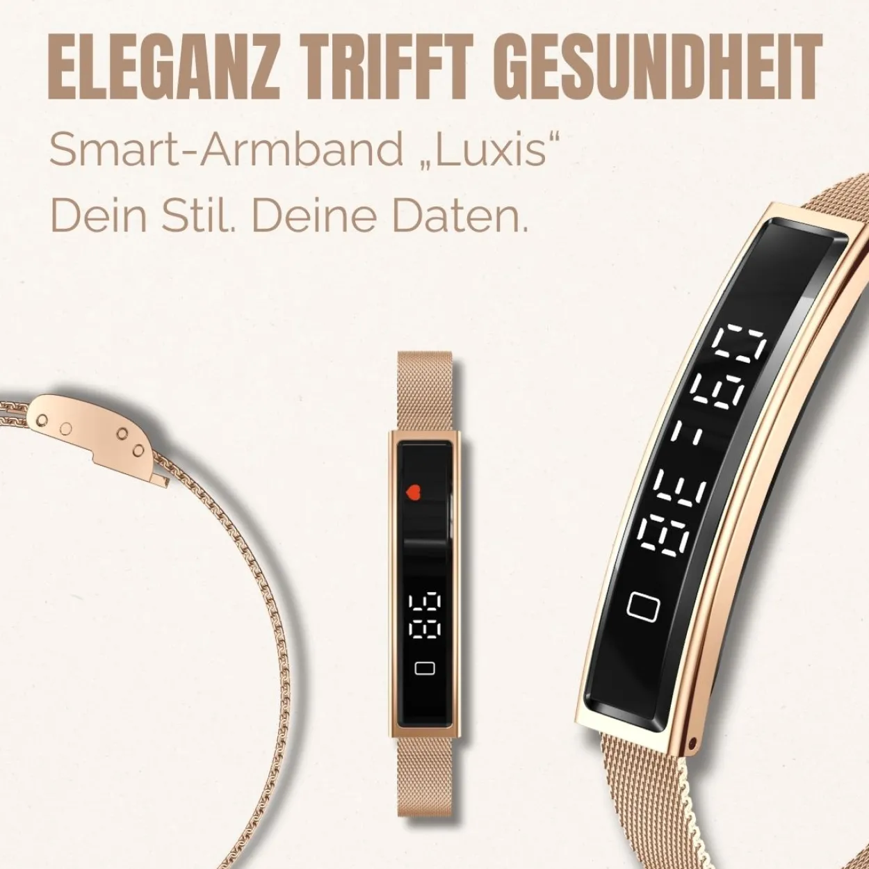 Fontastic Smart Armband "Luxis" Farbe: Gold