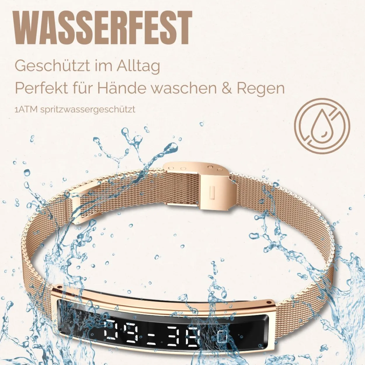Fontastic Smart Armband "Luxis" Farbe: Gold
