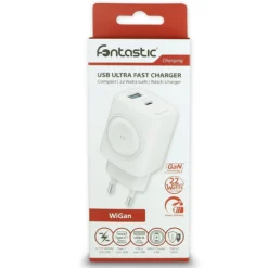 Fontastic USB Ultra Schnell-Reiselader „WiGan“+ Wireless charger