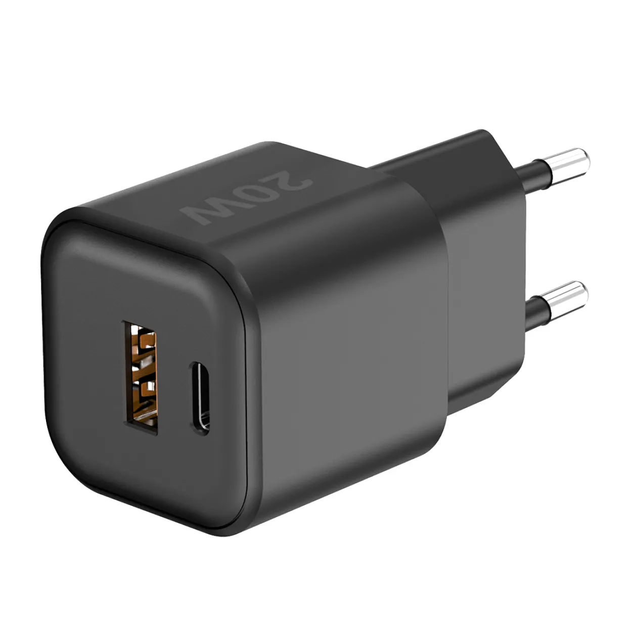Fontastic USB Ultra Schnell-Reiselader Mini GaNto20 schwarz