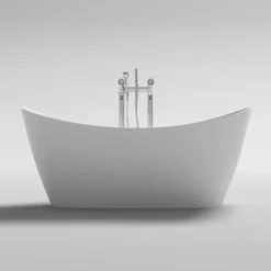 Freistehende Whirlpool Badewanne OVALO PLUS