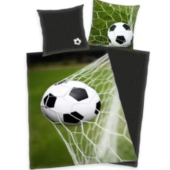 Fußball Bettwäsche Größe 80x80 + 135x200 cm