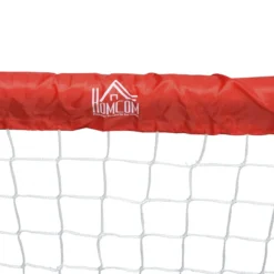 Fußballtore Fußballnetz 2er Set Minitore Faltbar Stahl(Q195) Tetrolon Rot 90 x 36 x 60 cm
