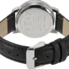 Funk-Armbanduhr Damen, Metall-Gehäuse, Leder-Uhrband