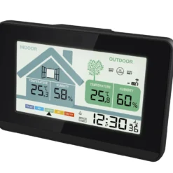 Funk-Wetterstation mit Lüftungsempfehlung Hygrometer 1x Sensor Displaybeleuchtung Schimmelwarner