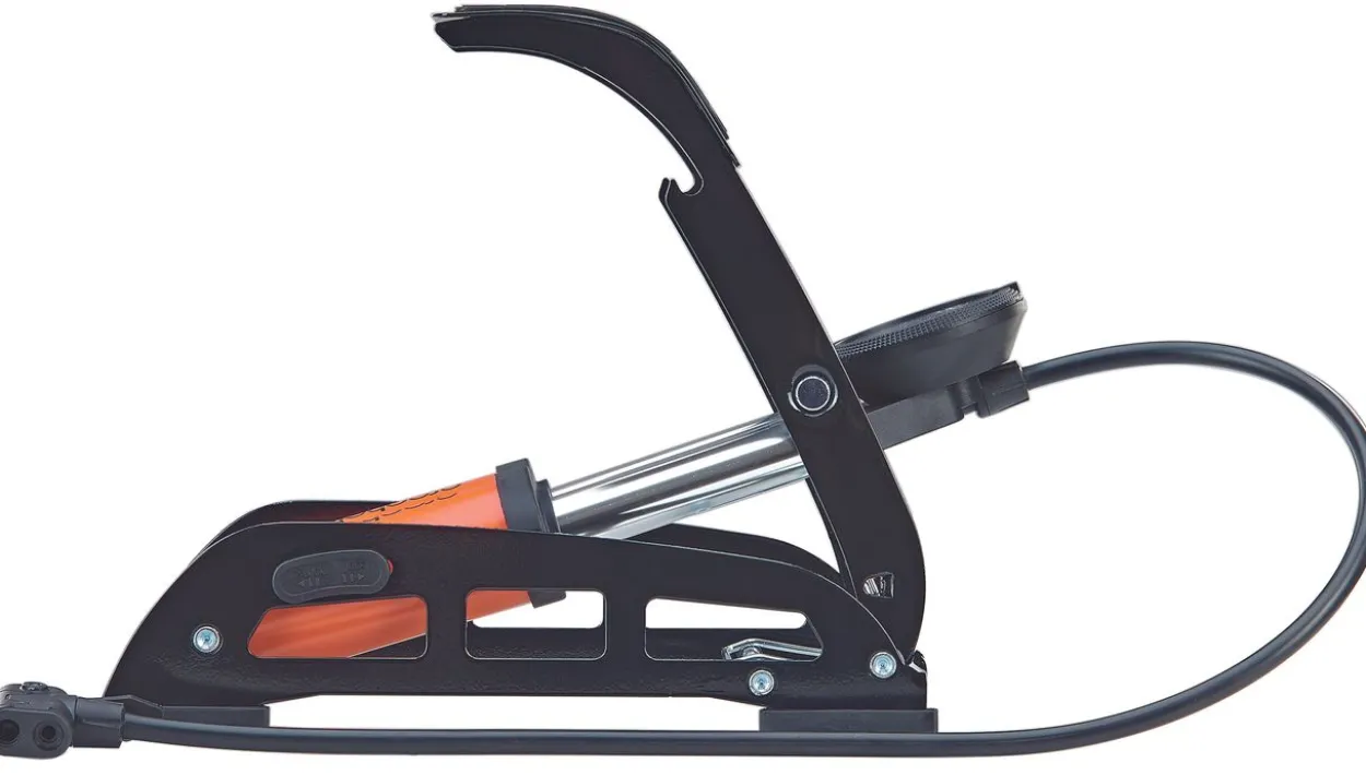 Fußpumpe, für alle Ventilarten, mit Manometer, 7 bar