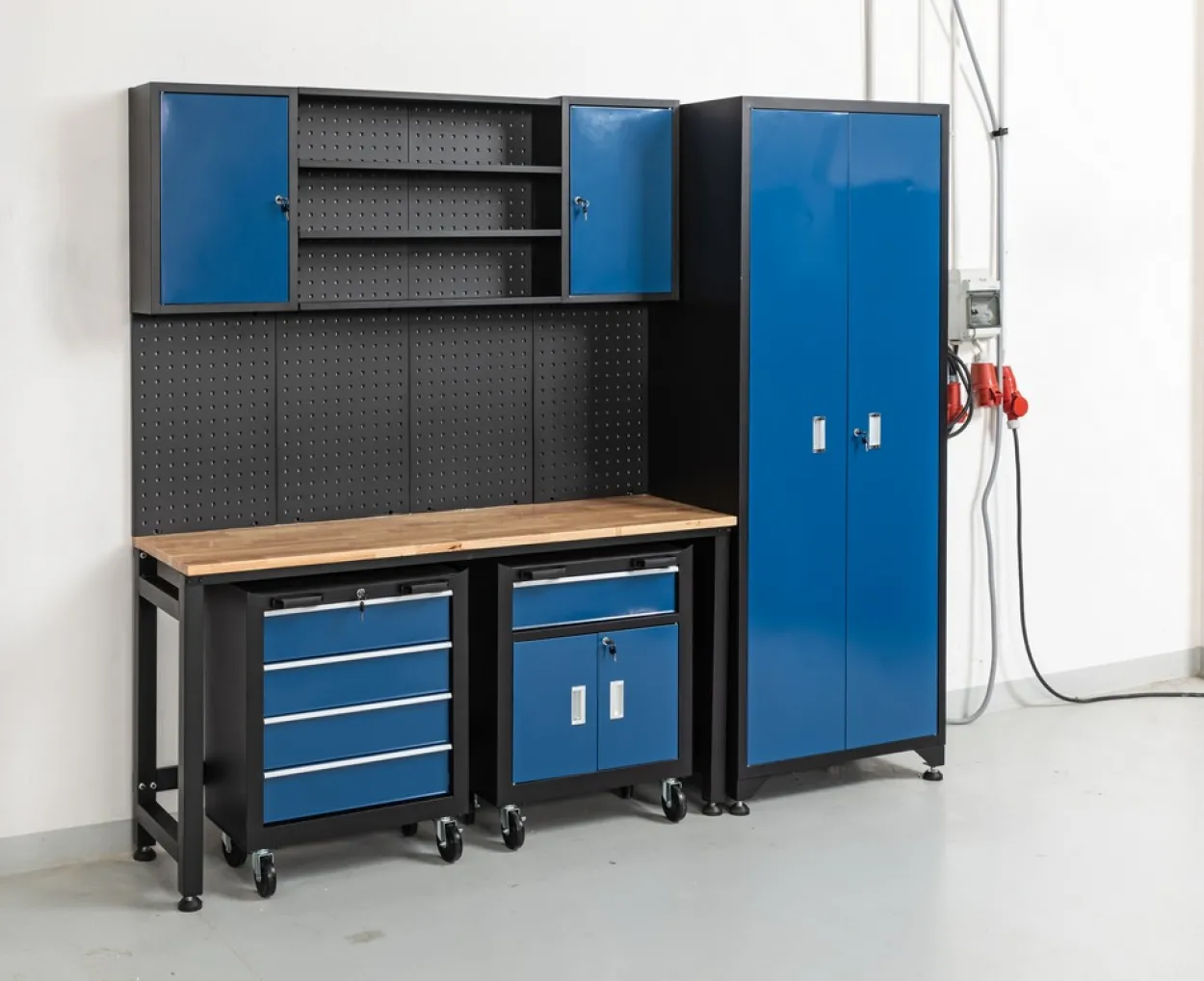 Garagenschrank 6 tlg. Blau