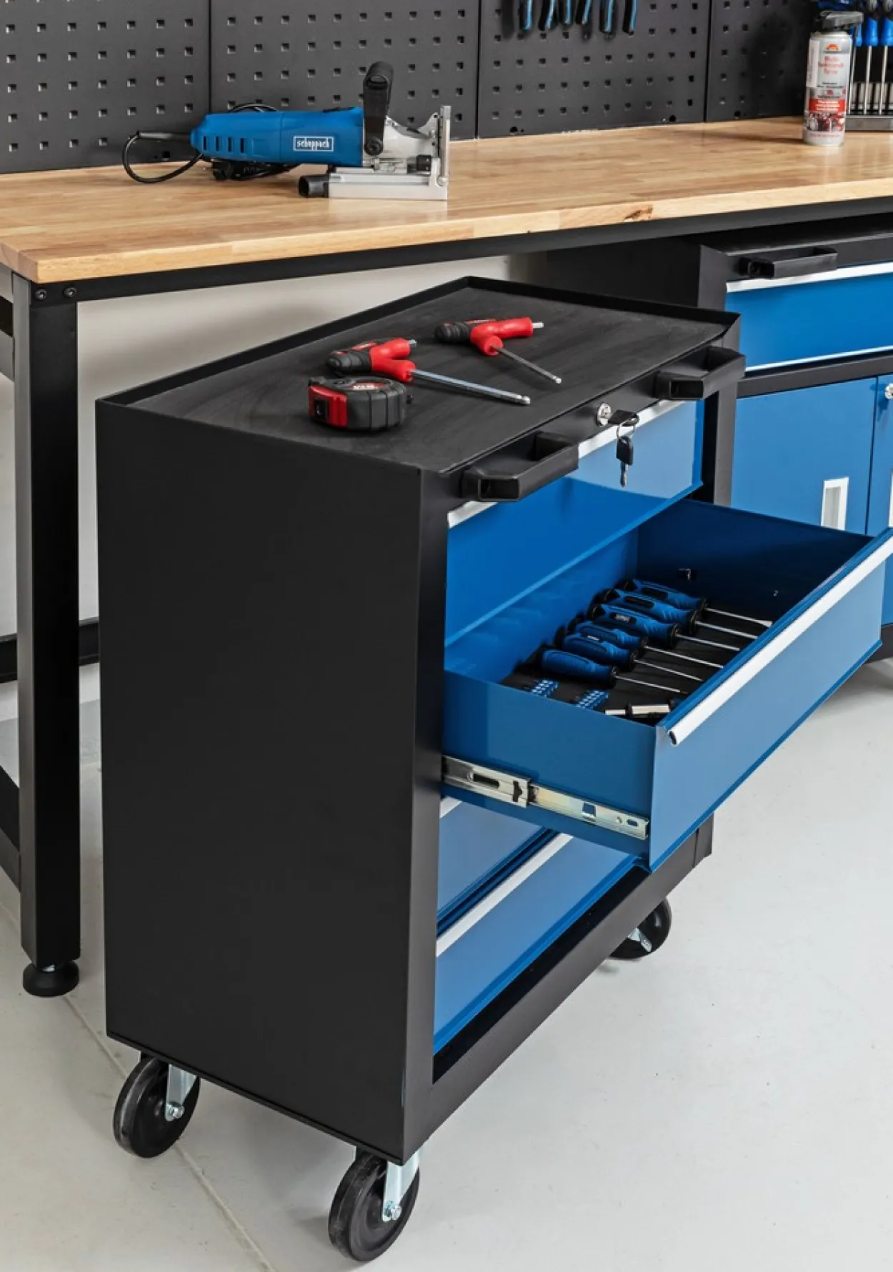 Garagenschrank 6 tlg. Blau