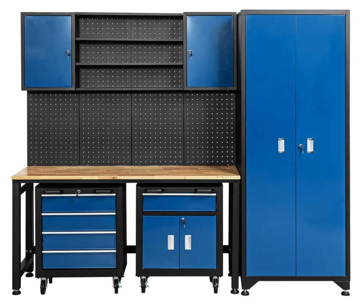 Garagenschrank 6 tlg. Blau