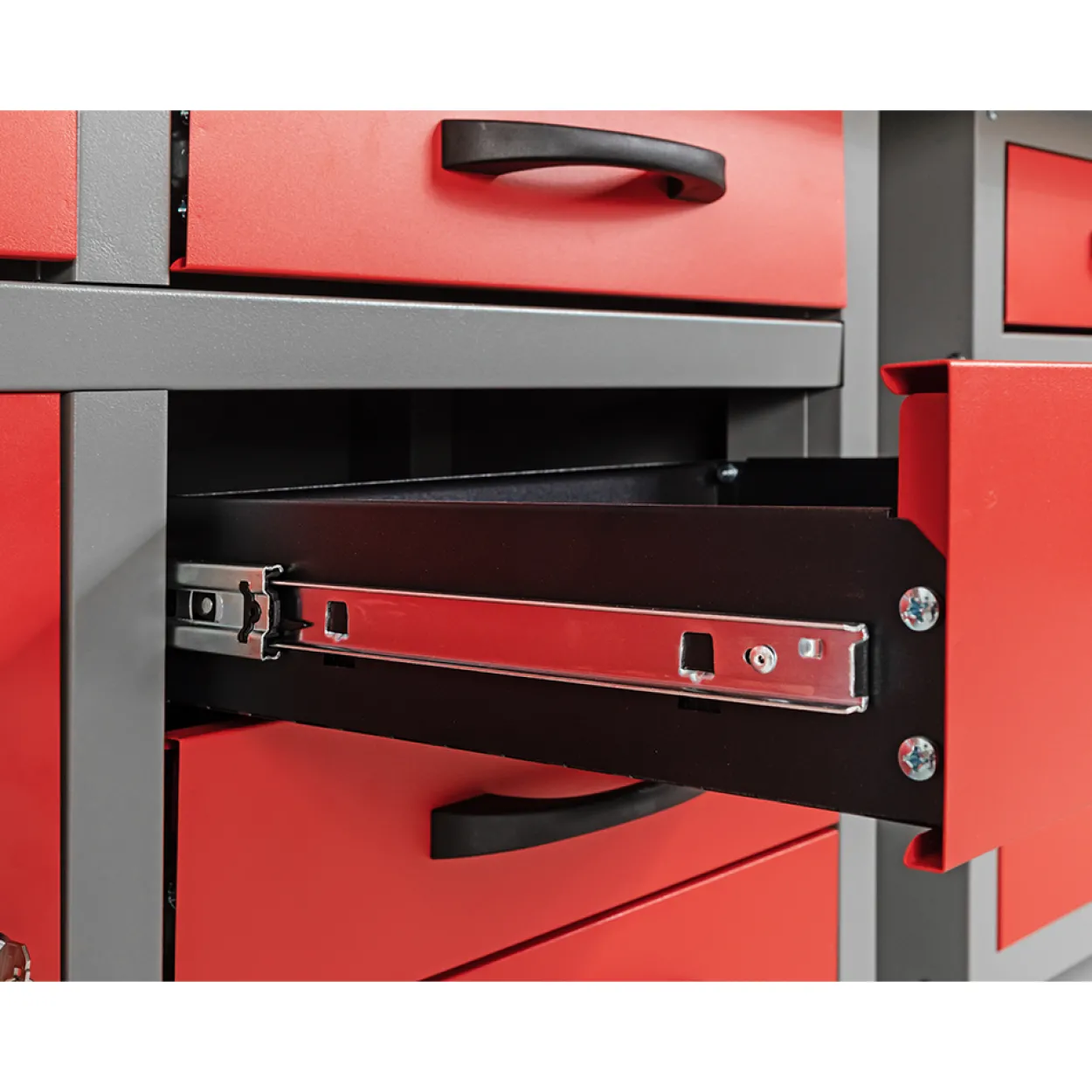Garagenschrank 6tlg. rot 240 cm