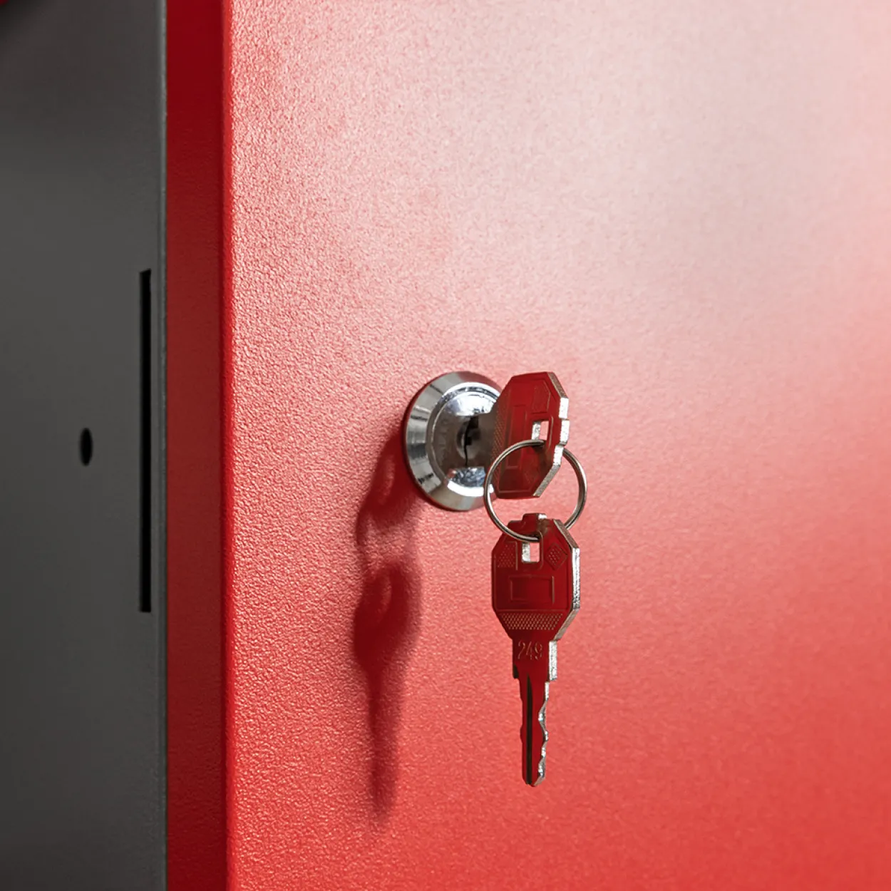 Garagenschrank 6tlg. rot 240 cm