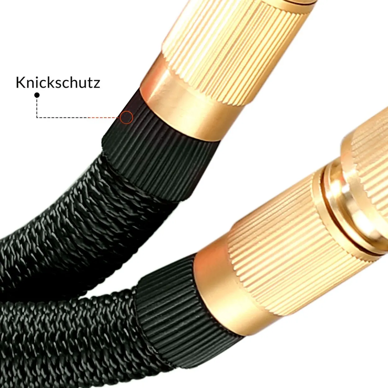 Gardebruk Gartenschlauch Schwarz 7,5m flexibel
