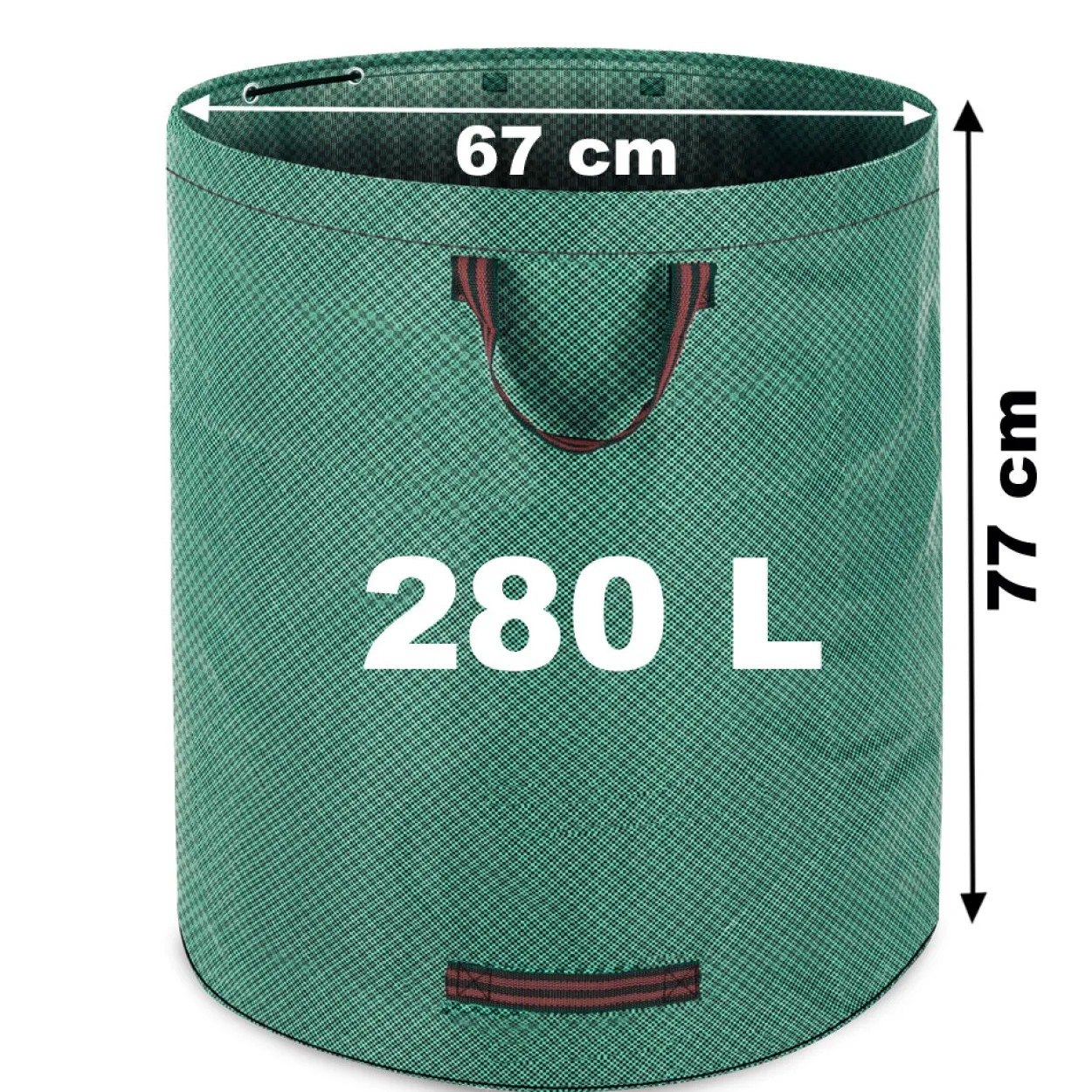 Gardebruk Laubsack 280l 2er Set 77 x 67cm grün