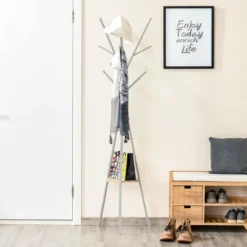 Garderobenständer Standgarderobe Kleiderständer Flurgarderobe Metall
