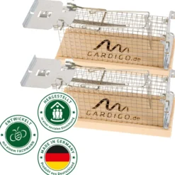 Gardigo Lebend-Mausefalle Käfig 2er Set Made in Germany