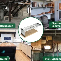 Gardigo Lebend-Rattenfalle Käfig Made in Germany