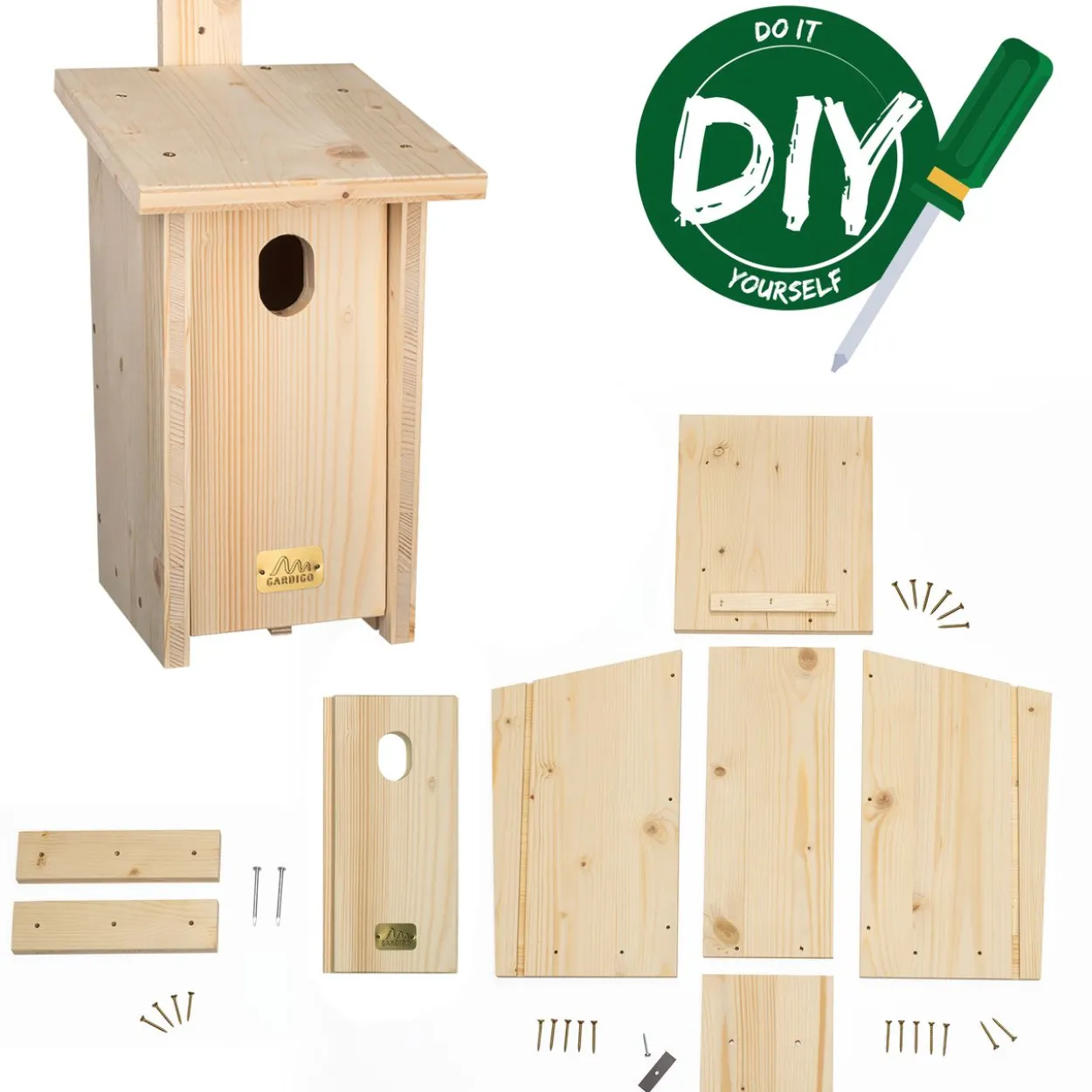 Gardigo Nistkasten-Bausatz Gartenrotschwanz