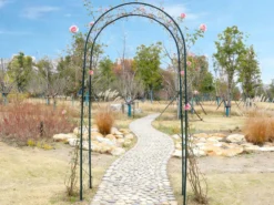 Gartenbogen aus Metall, ca. 110 x 39 x 230 cm