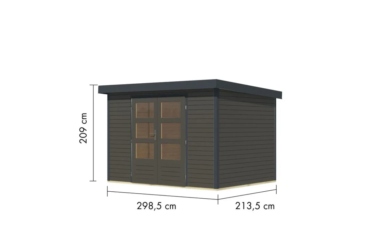 Gartenhaus Galatea 4B terragrau