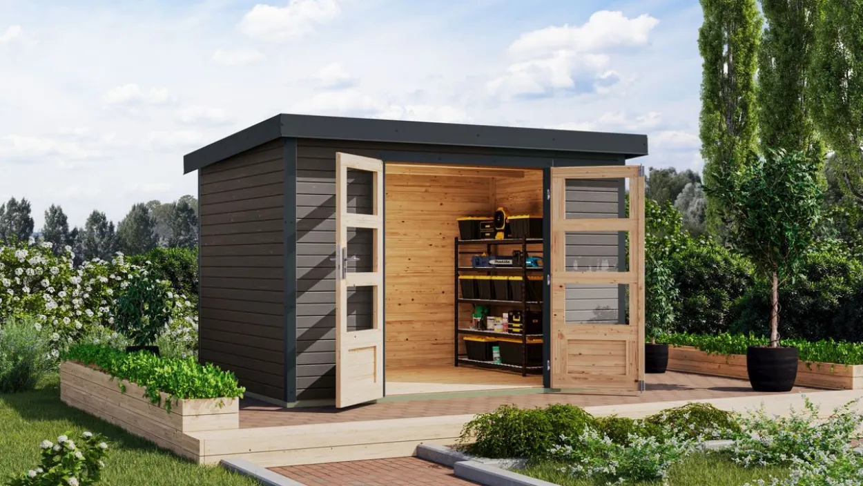 Gartenhaus Galatea 4B terragrau