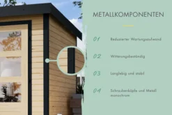 Gartenhaus Galatea 4B terragrau
