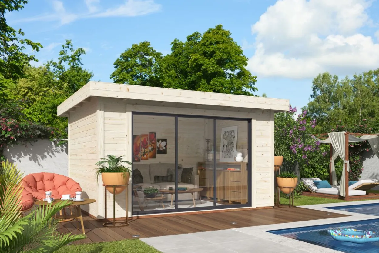Gartenhaus Lana 10,8 m² mit Schiebetüren