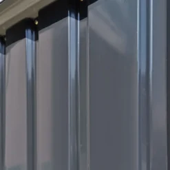 Gartenhaus Metallgerätehaus mit Tür für den Außenbereich Dunkelgrau